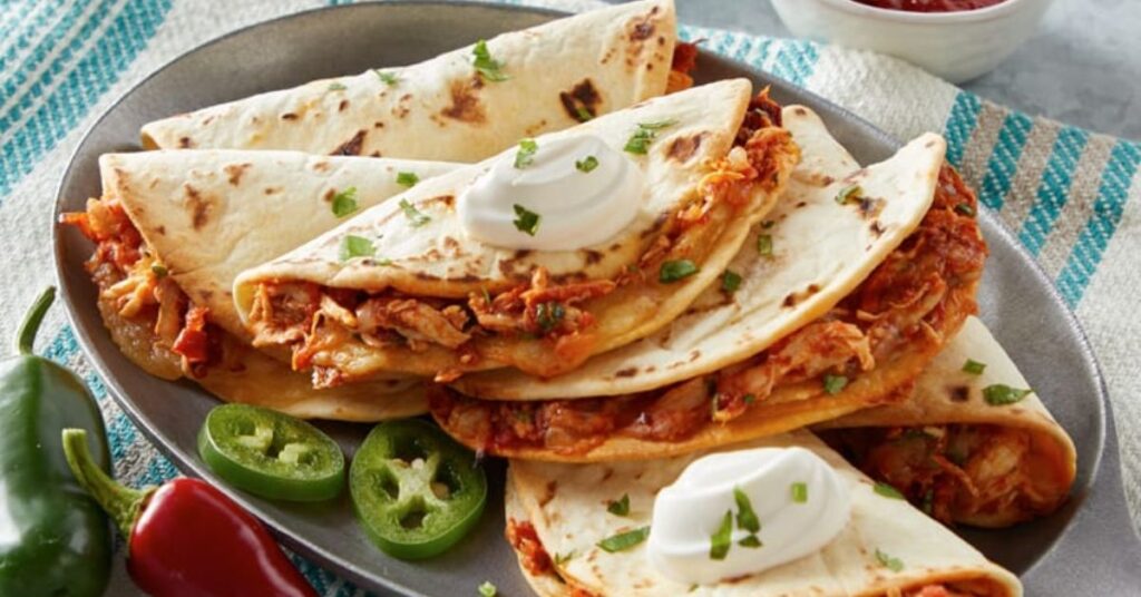 spicy chicken quesadilla