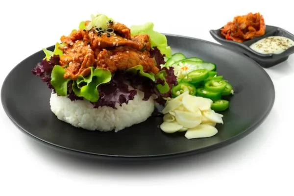 Tasty bulgogi rice burger